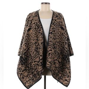 BCBG Leopard Print Open Front Sweater/Wrap Small/Medium/Large